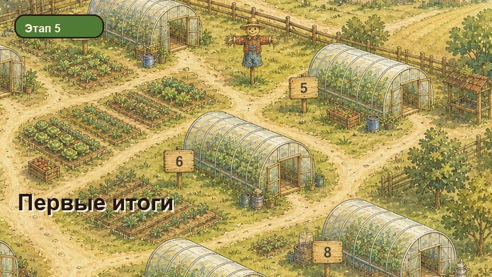 Рисованное поле Affiliate Farm для первых итогов сезона